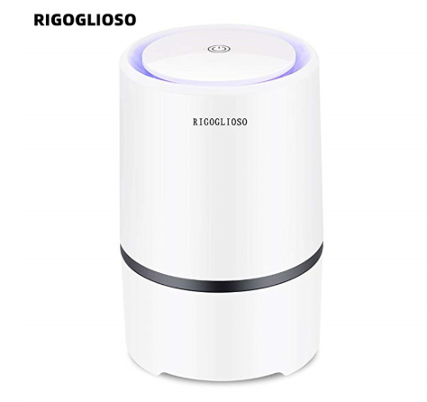 RIGOGLIOSO Air Purifier Air Cleaner for Home HEPA Filters 5v USB cable Low Noise Air Purifi